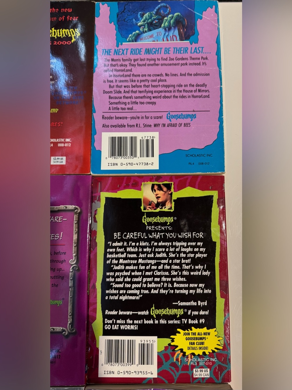 Lot of 19 Vintage 1990’s R.L. Stine Goosebumps Book Collection NO DUPES - Picture 11 of 16